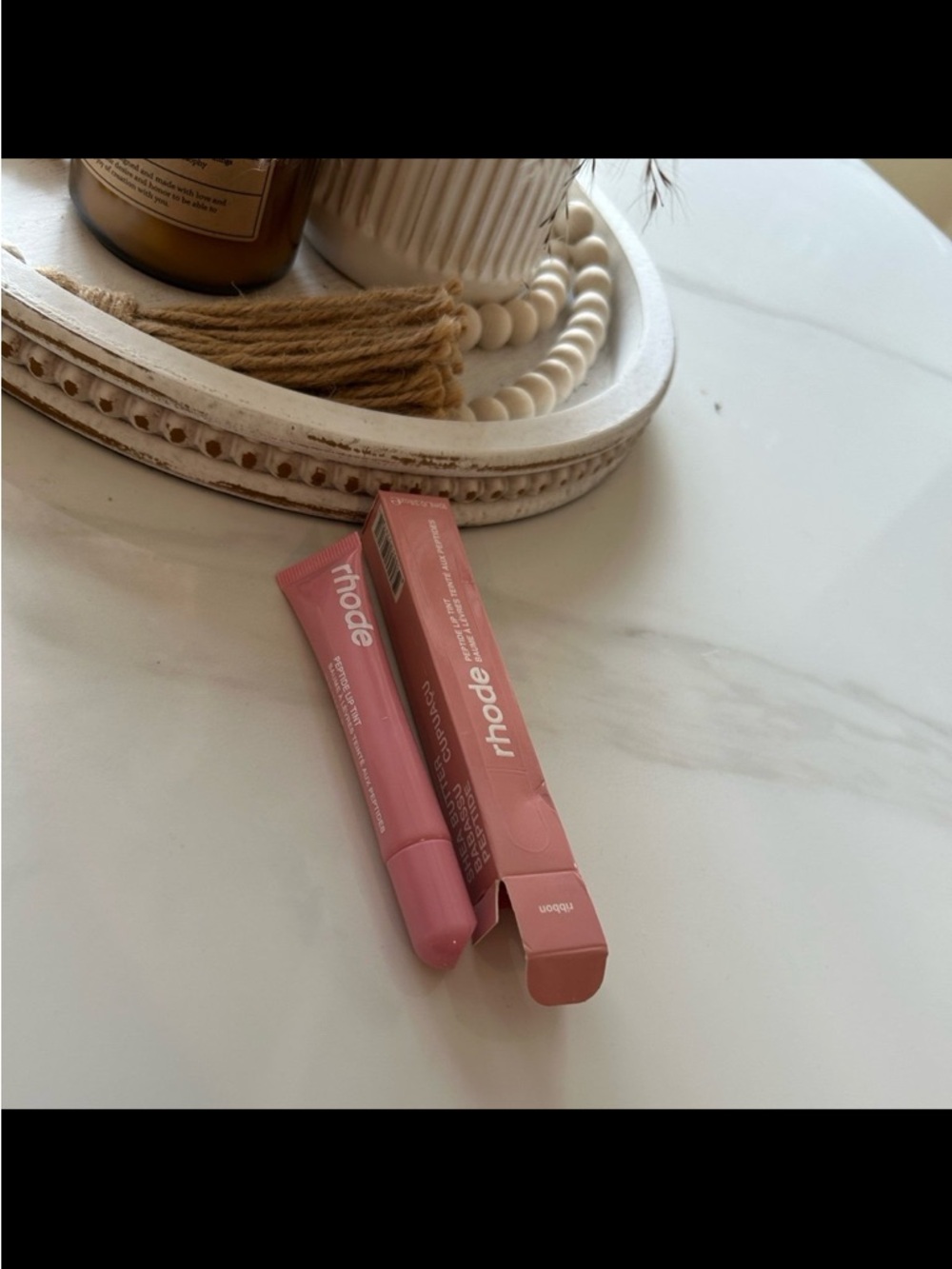 Rhode Ribbon Peptide Lip Tint Hailey Bieber Glazed Pink Balletcore NEW